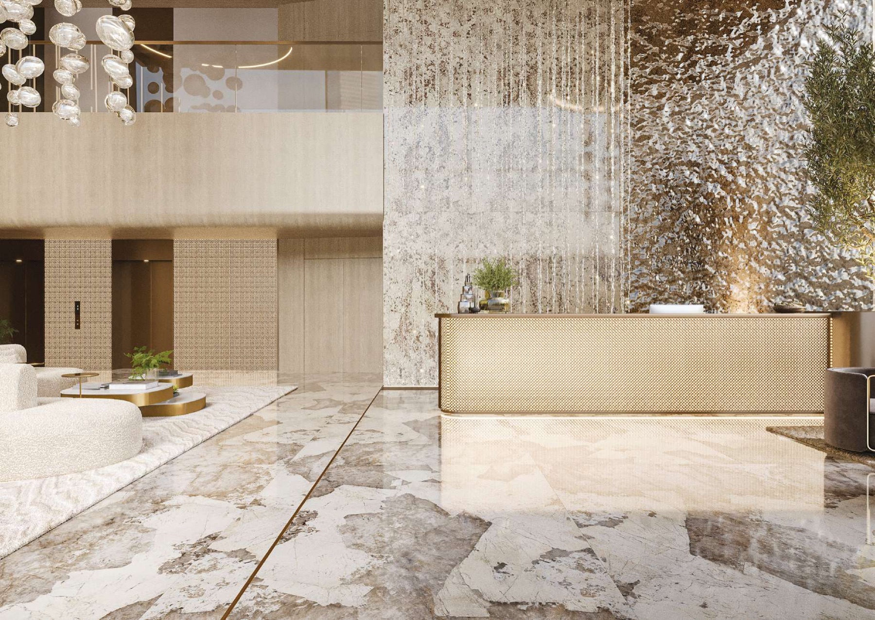 Hochwertige Lobby von 10 Oxford
