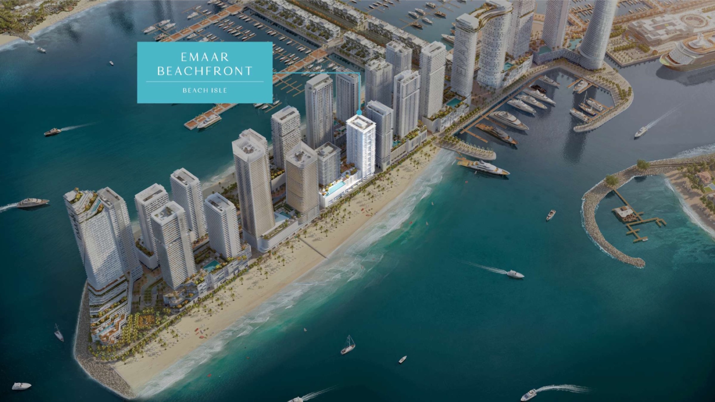 Emaar Beachfront aus der Luft