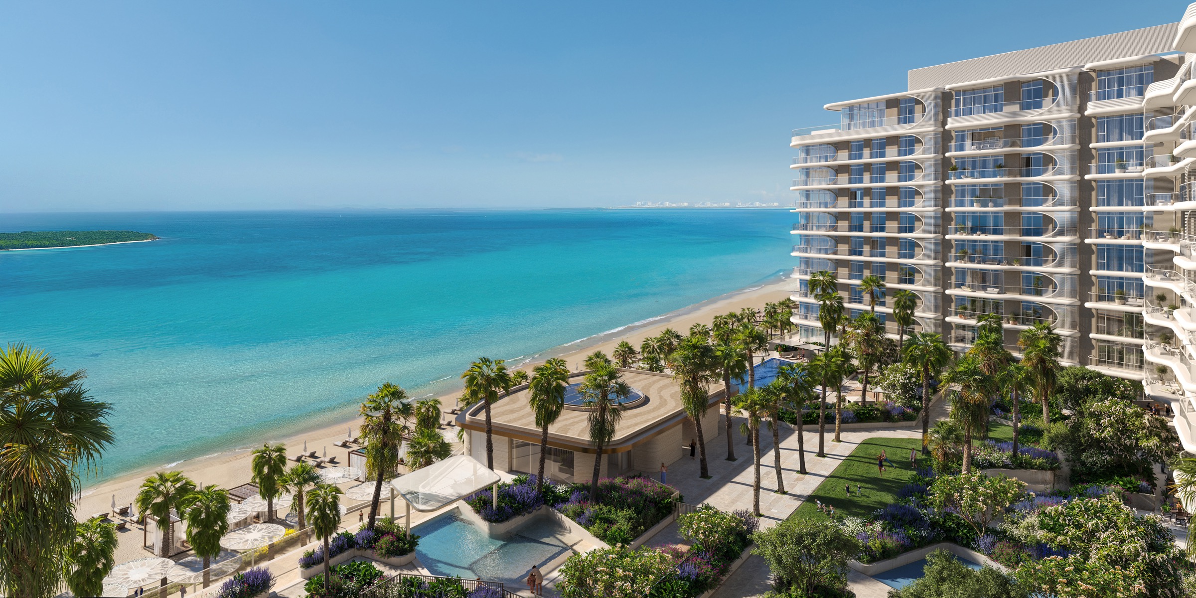 Außenansicht der Fahid Beach Terraces