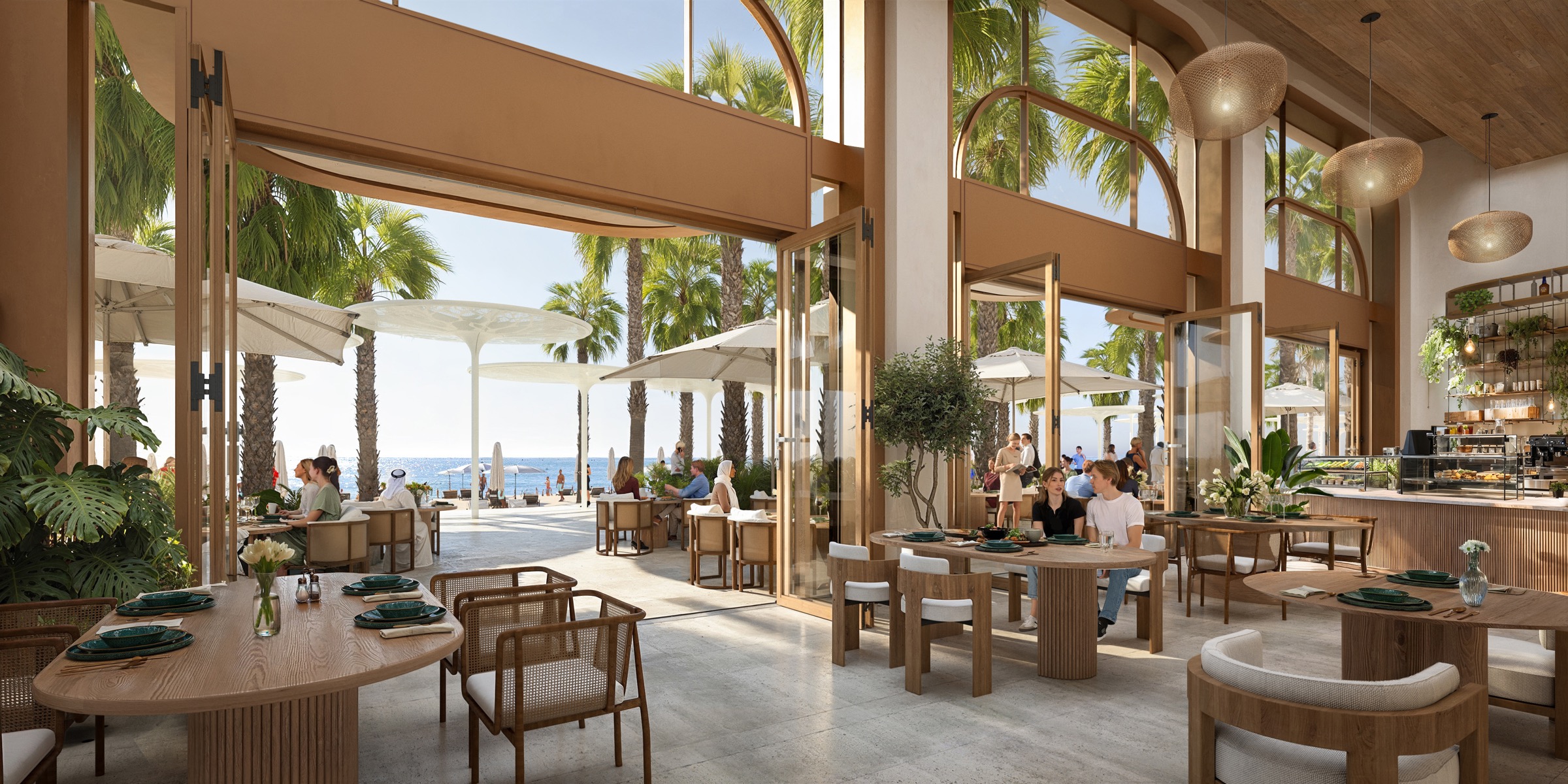 Terrassenarchitektur auf Fahid Island