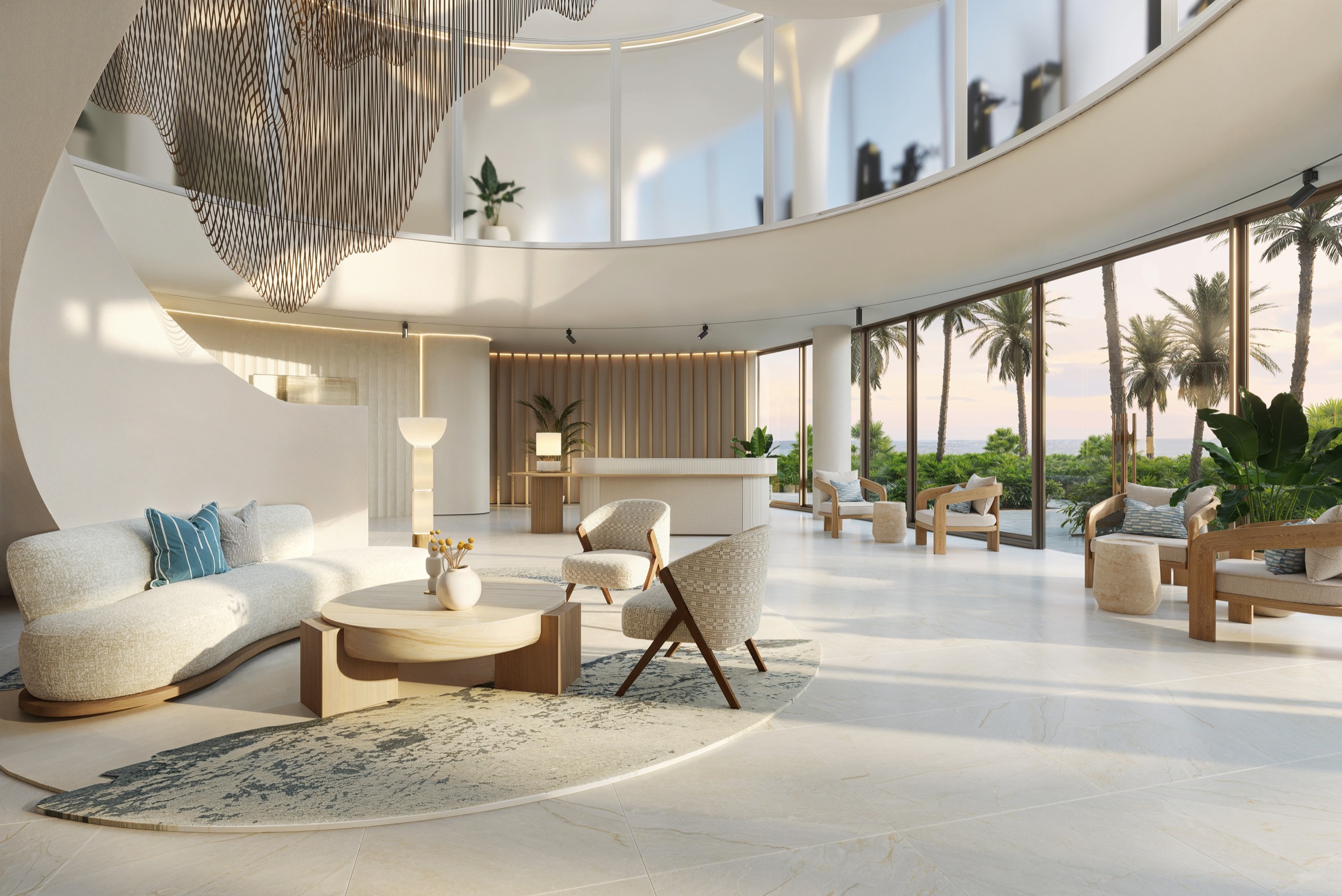 Club Lobby der Fahid Beach Terraces
