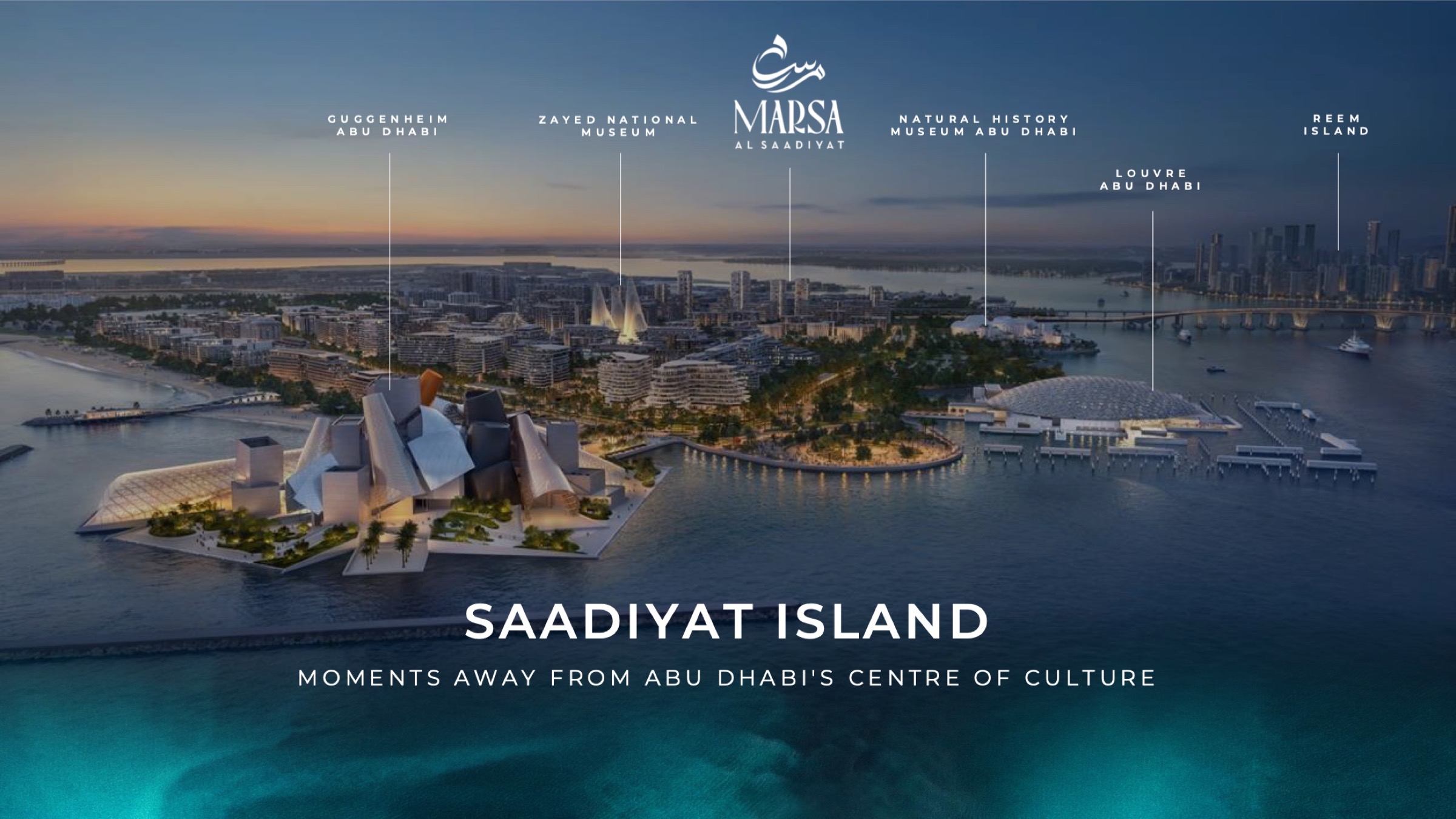 Lage im Saadiyat Cultural District