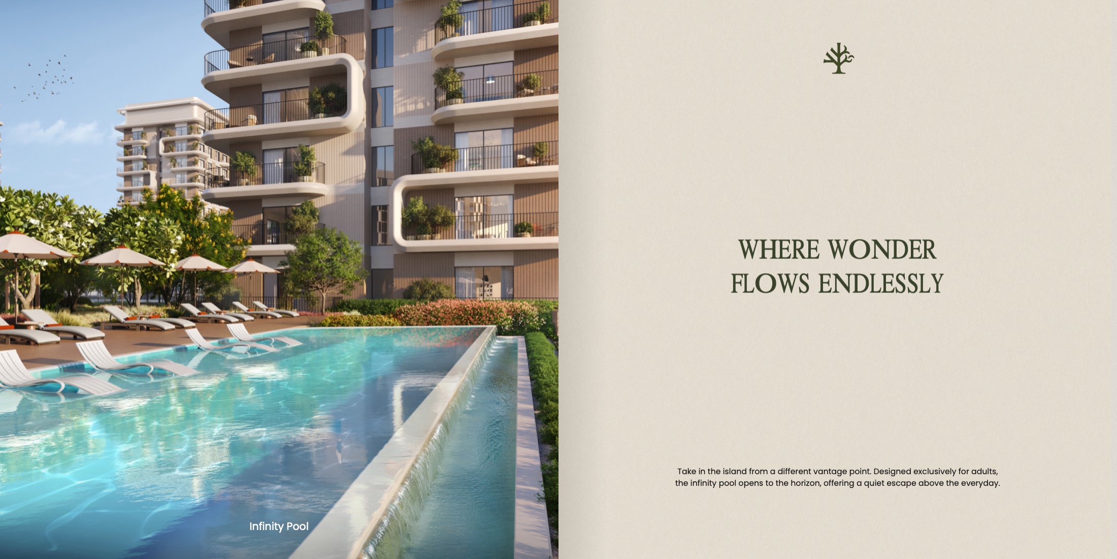 Infinity Pool in Yas Park Place